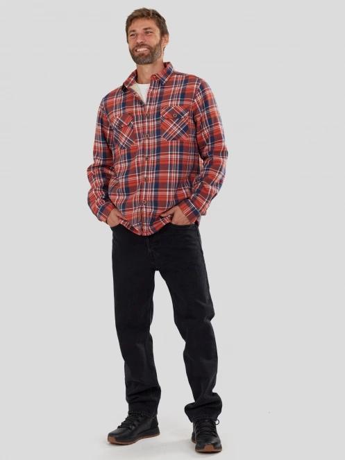 Fundango Roddy Lined Shirt férfi ingkabát piros színben 4