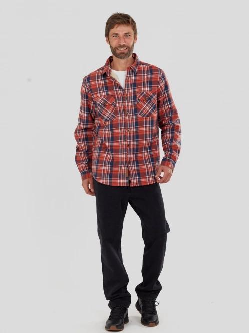 Fundango Roddy Lined Shirt férfi ingkabát piros színben 5