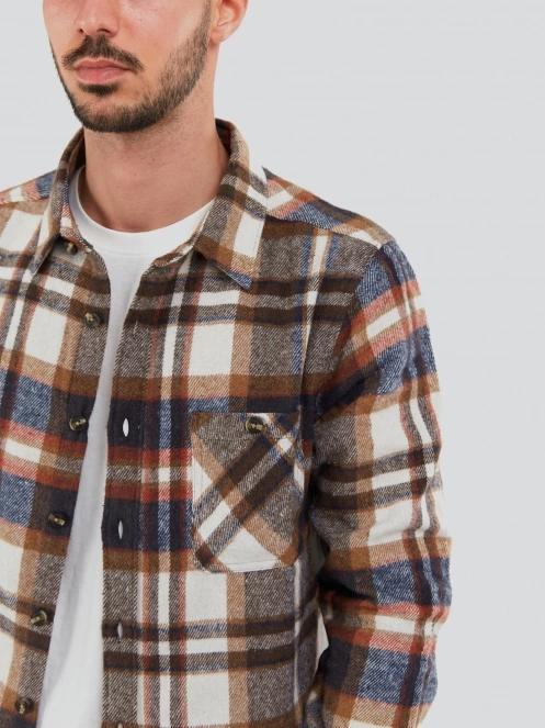 Fundango Parker Shirt Jacket férfi ingkabát barna színben 7