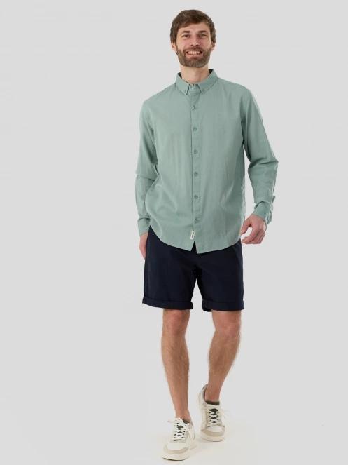 Fundango Ronan Shirt férfi hosszú ujjú ing zöld színben 4