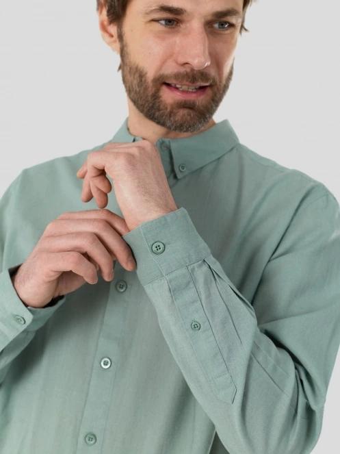 Fundango Ronan Shirt férfi hosszú ujjú ing zöld színben 8