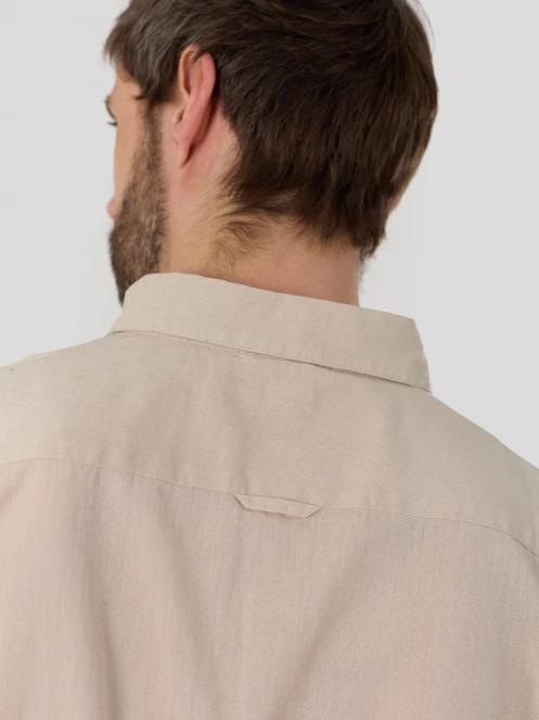 Fundango Ronan Shirt férfi hosszú ujjú ing homok színben 9