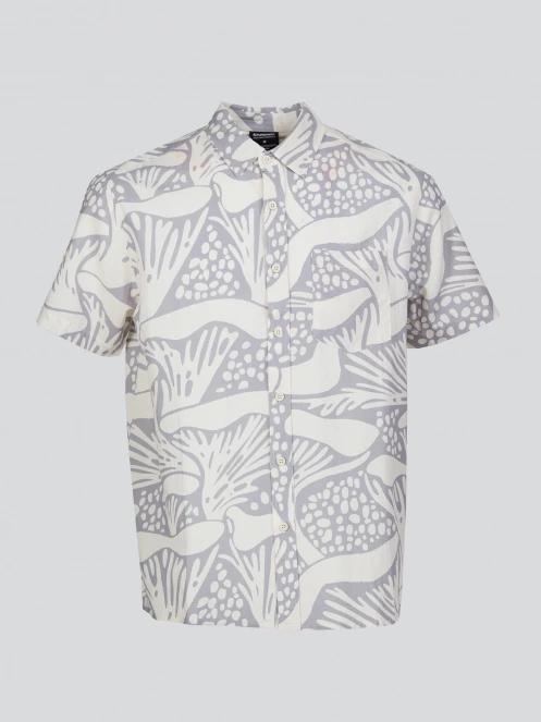 Fundango Chase Shirt férfi rövid ujjú ing homok színben 8