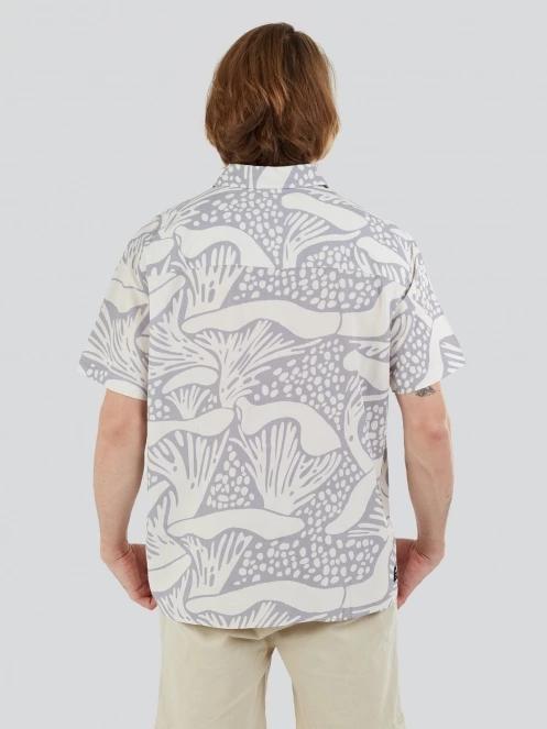 Fundango Chase Shirt férfi rövid ujjú ing homok színben 3