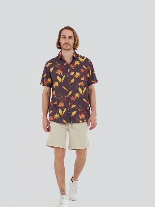 Fundango Chase Shirt férfi hosszú ujjú ing sötétkék színben 4