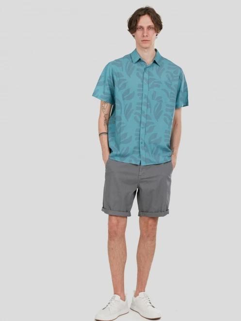 Fundango Chase Shirt férfi rövid ujjú ing zöld színben 4