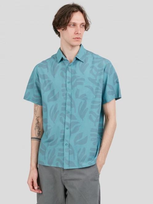 Fundango Chase Shirt férfi rövid ujjú ing zöld színben 5