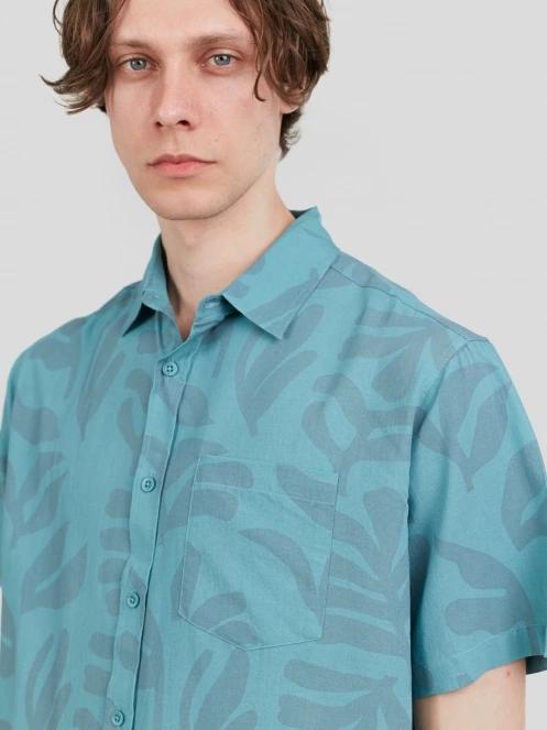 Fundango Chase Shirt férfi rövid ujjú ing zöld színben 6