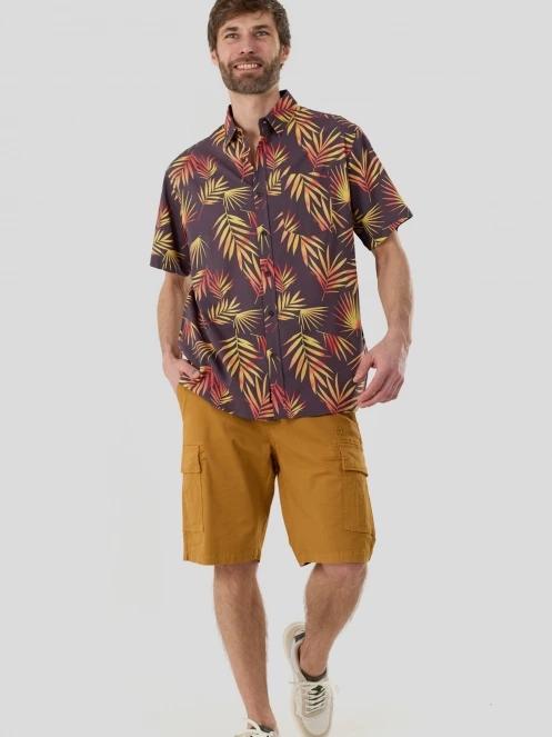 Fundango Chase Shirt férfi hosszú ujjú ing sötétkék színben 4