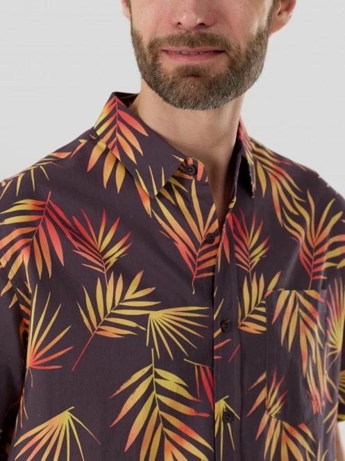 Fundango Chase Shirt férfi hosszú ujjú ing sötétkék színben 8