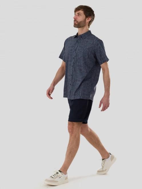 Fundango Chase Shirt férfi hosszú ujjú ing szürke színben 5