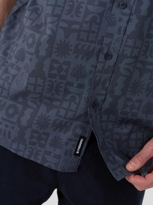 Fundango Chase Shirt férfi hosszú ujjú ing szürke színben 6