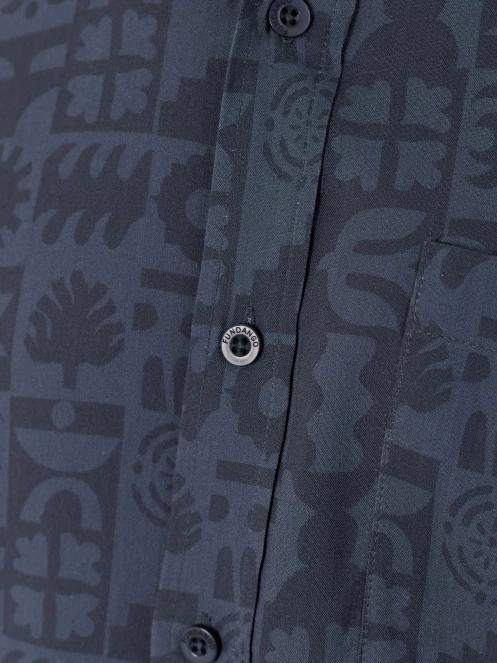 Fundango Chase Shirt férfi hosszú ujjú ing szürke színben 8