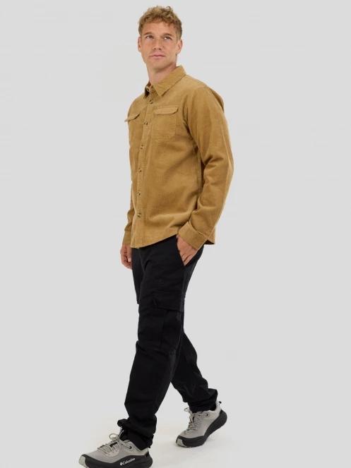 Fundango Oregon Corduroy Shirt férfi hosszú ujjú ing sárga színben 4