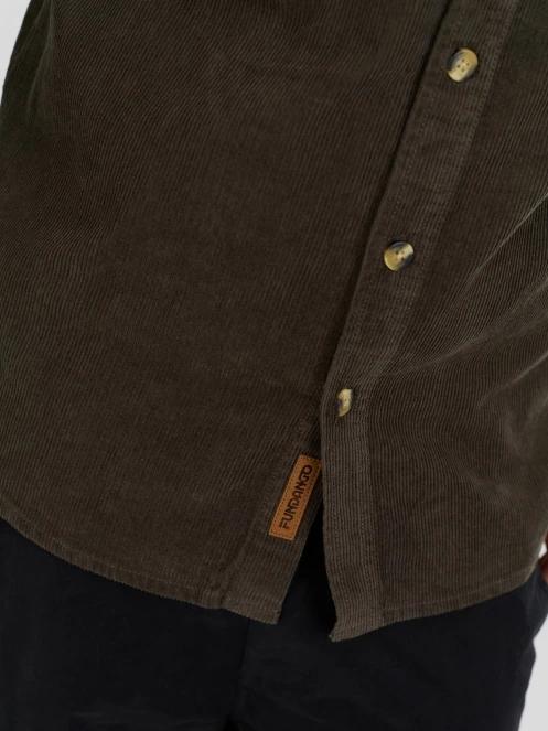 Fundango Oregon Corduroy Shirt férfi hosszú ujjú ing zöld színben 5