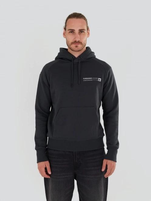 Fundango Talis Hooded Sweatshirt férfi kapucnis pulóver szürke színben 2