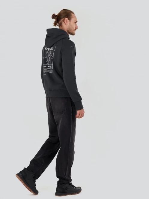 Fundango Talis Hooded Sweatshirt férfi kapucnis pulóver szürke színben 4