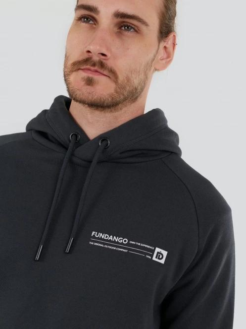Fundango Talis Hooded Sweatshirt férfi kapucnis pulóver szürke színben 6