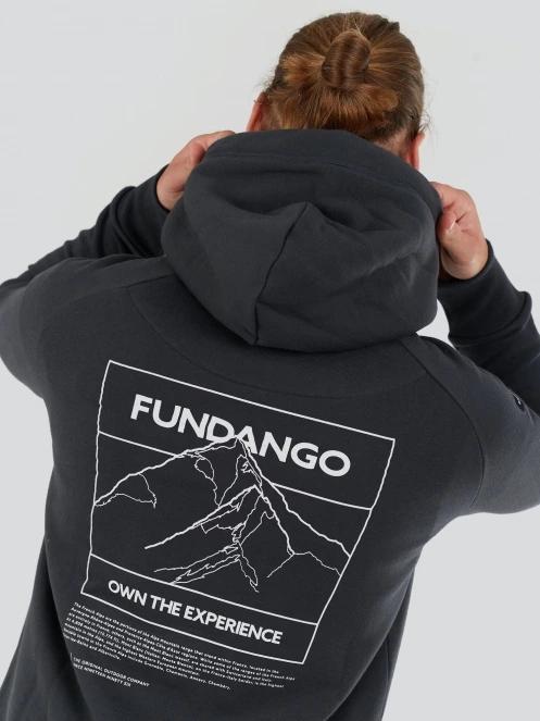 Fundango Talis Hooded Sweatshirt férfi kapucnis pulóver szürke színben 7