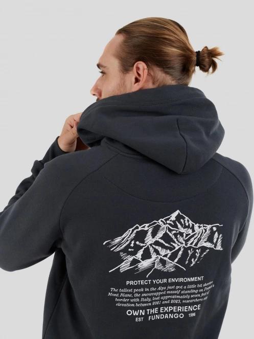 Fundango Talis Hooded Sweatshirt férfi kapucnis pulóver szürke színben 5