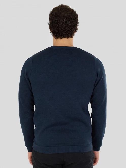 Fundango Randall Pullover férfi pulóver sötétkék színben 3