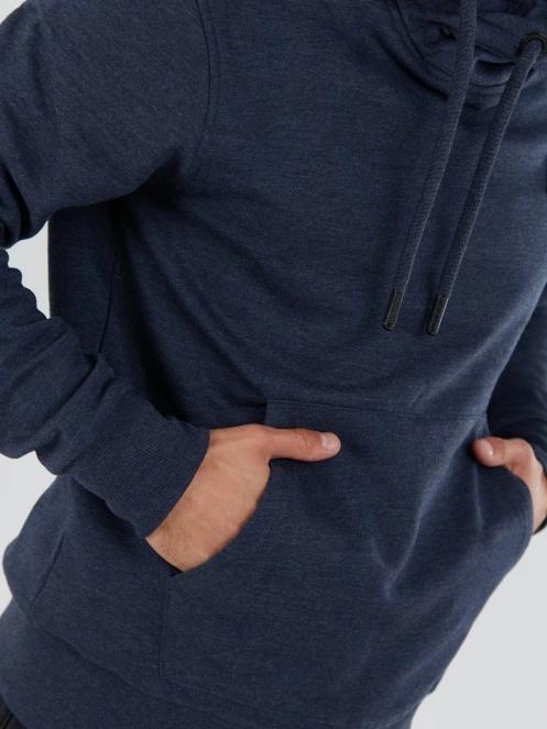 Fundango Conor Hooded Sweatshirt férfi kapucnis pulóver sötétkék színben 6