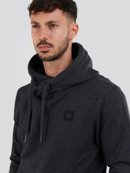 Fundango Conor Hooded Sweatshirt férfi kapucnis pulóver fekete színben 6