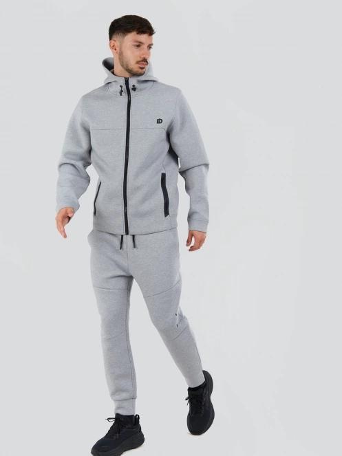 Fundango Hamal Tech Hoodie férfi kapucnis pulóver szürke színben 4