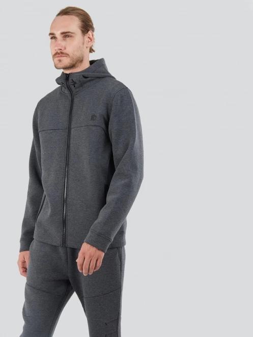 Fundango Hamal Tech Hoodie férfi kapucnis pulóver fekete színben 5
