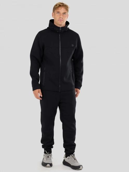 Fundango Hamal Tech Hoodie férfi kapucnis pulóver fekete színben 4