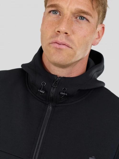 Fundango Hamal Tech Hoodie férfi kapucnis pulóver fekete színben 5