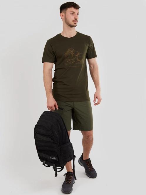 Fundango Legend T-shirt férfi rövid ujjú póló oliva színben 5