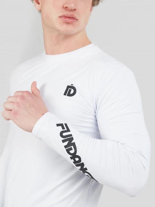 Fundango Manado Long Rashguard férfi hosszú ujjú lycra fehér színben 6