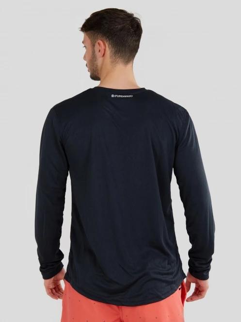 Fundango Maurice Long Rashguard férfi hosszú ujjú lycra sötétkék színben 3