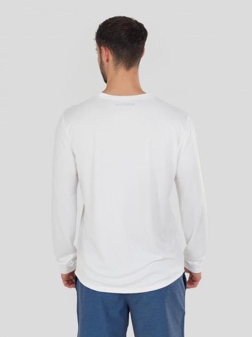 Fundango Maurice Long Rashguard férfi hosszú ujjú lycra fehér színben 4