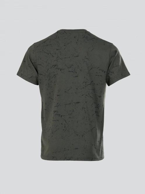 Fundango Theory T-shirt férfi rövid ujjú sport póló oliva színben 8