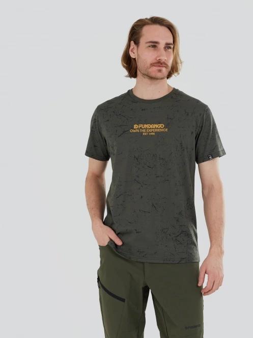 Fundango Theory T-shirt férfi rövid ujjú sport póló oliva színben 5