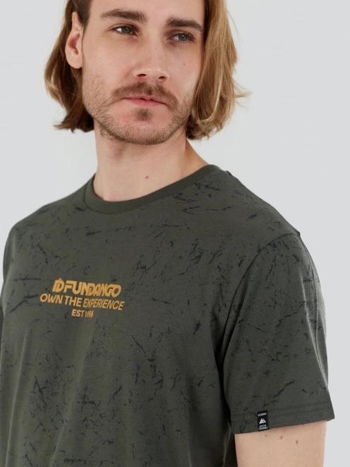 Fundango Theory T-shirt férfi rövid ujjú sport póló oliva színben 6
