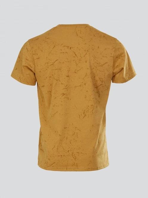 Fundango Theory T-shirt férfi rövid ujjú sport póló sárga színben 8