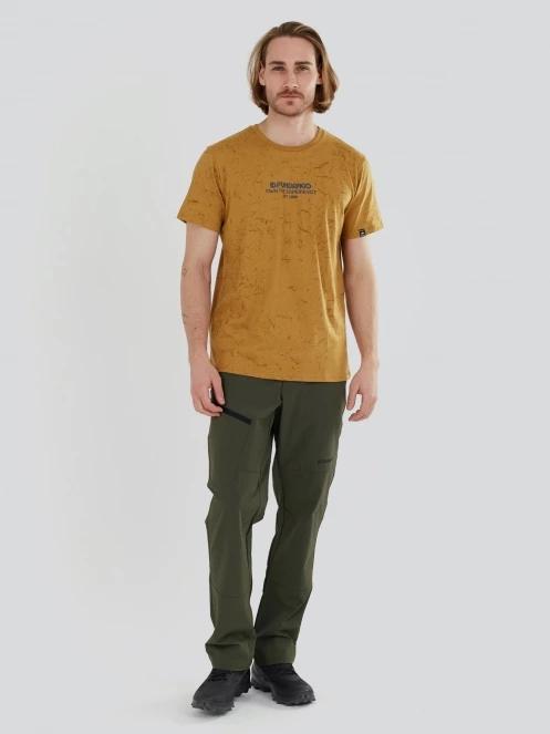 Fundango Theory T-shirt férfi rövid ujjú sport póló sárga színben 5