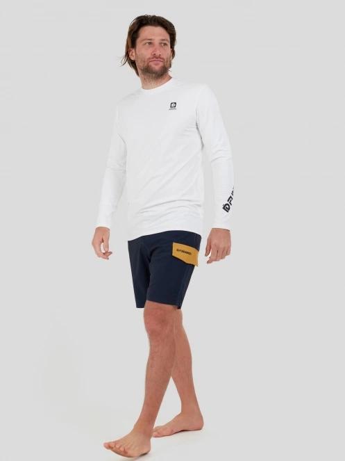 Fundango Manado Long II Rashguard férfi hosszú ujjú lycra fehér színben 4