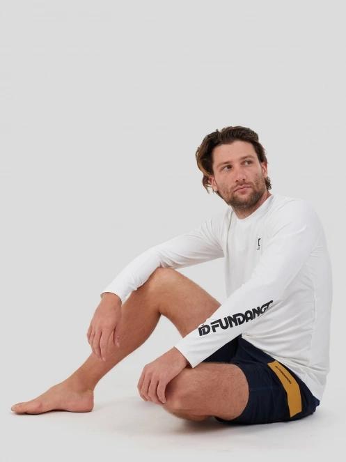 Fundango Manado Long II Rashguard férfi hosszú ujjú lycra fehér színben 5