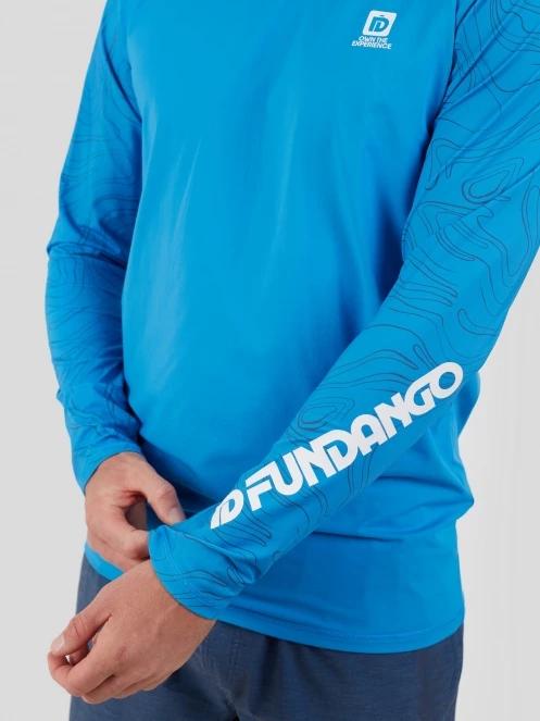 Fundango Manado Long II Rashguard férfi hosszú ujjú lycra világoskék színben 6