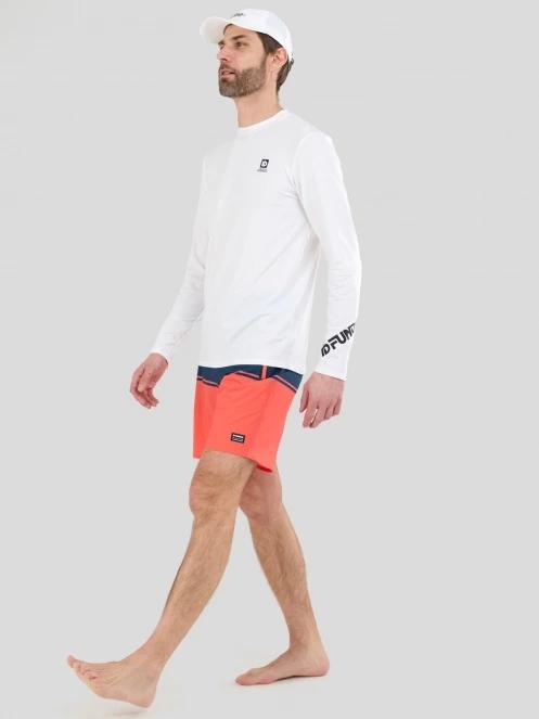 Fundango Manado Long III Rashguard férfi hosszú ujjú lycra fehér színben 4