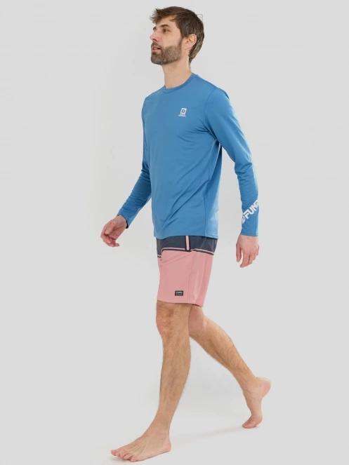 Fundango Manado Long III Rashguard férfi hosszú ujjú lycra kék színben 4