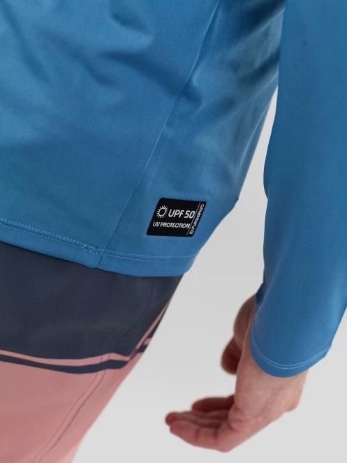 Fundango Manado Long III Rashguard férfi hosszú ujjú lycra kék színben 8