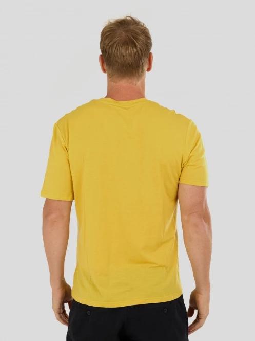 Fundango Wanaka Merino T-shirt férfi rövid ujjú póló sárga színben 3