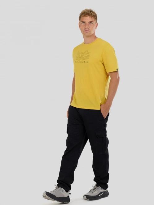 Fundango Wanaka Merino T-shirt férfi rövid ujjú póló sárga színben 5