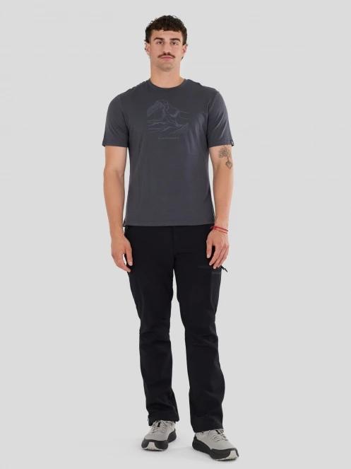 Fundango Wanaka Merino T-shirt férfi rövid ujjú póló szürke színben 4