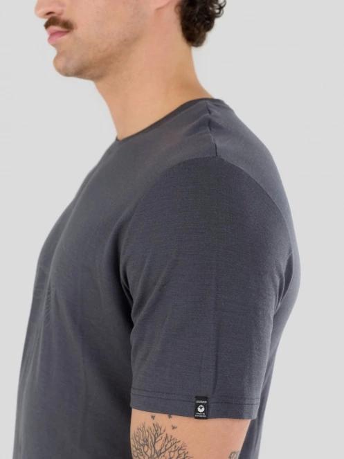 Fundango Wanaka Merino T-shirt férfi rövid ujjú póló szürke színben 8
